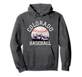 Colorado Baseball Rocky Mountain Team Hoodie - Unique Graphic Unisex - T-Shirt, Sweatshirt, Hoodie