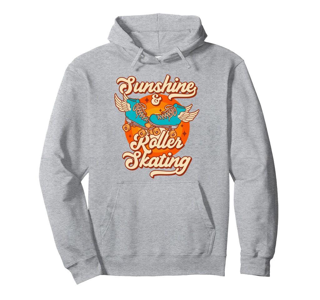 Roller Skating Skate 1970S Sunshine Hoodie - Unique Graphic Men Women - T-Shirt, Sweatshirt, Hoodie