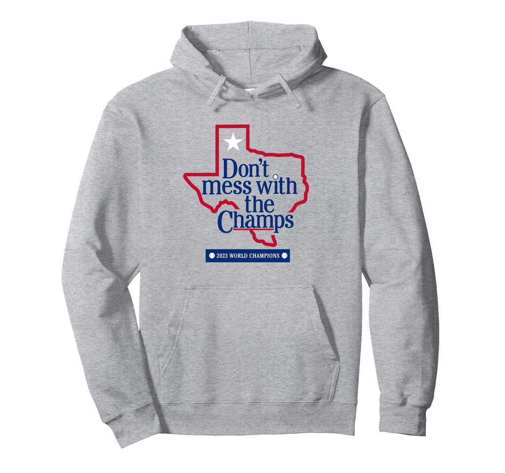 Dont Mess Champs Texas Baseball Hoodie - Aesthetic Graphic Unisex - T-Shirt, Sweatshirt, Hoodie
