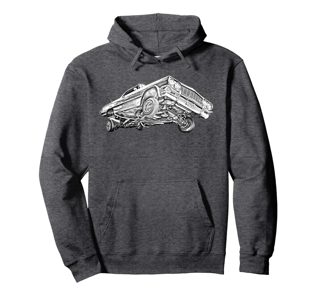 Lowrider 64 Impala 3 Wheel Hoodie - Aesthetic Graphic Unisex - T-Shirt, Sweatshirt, Hoodie
