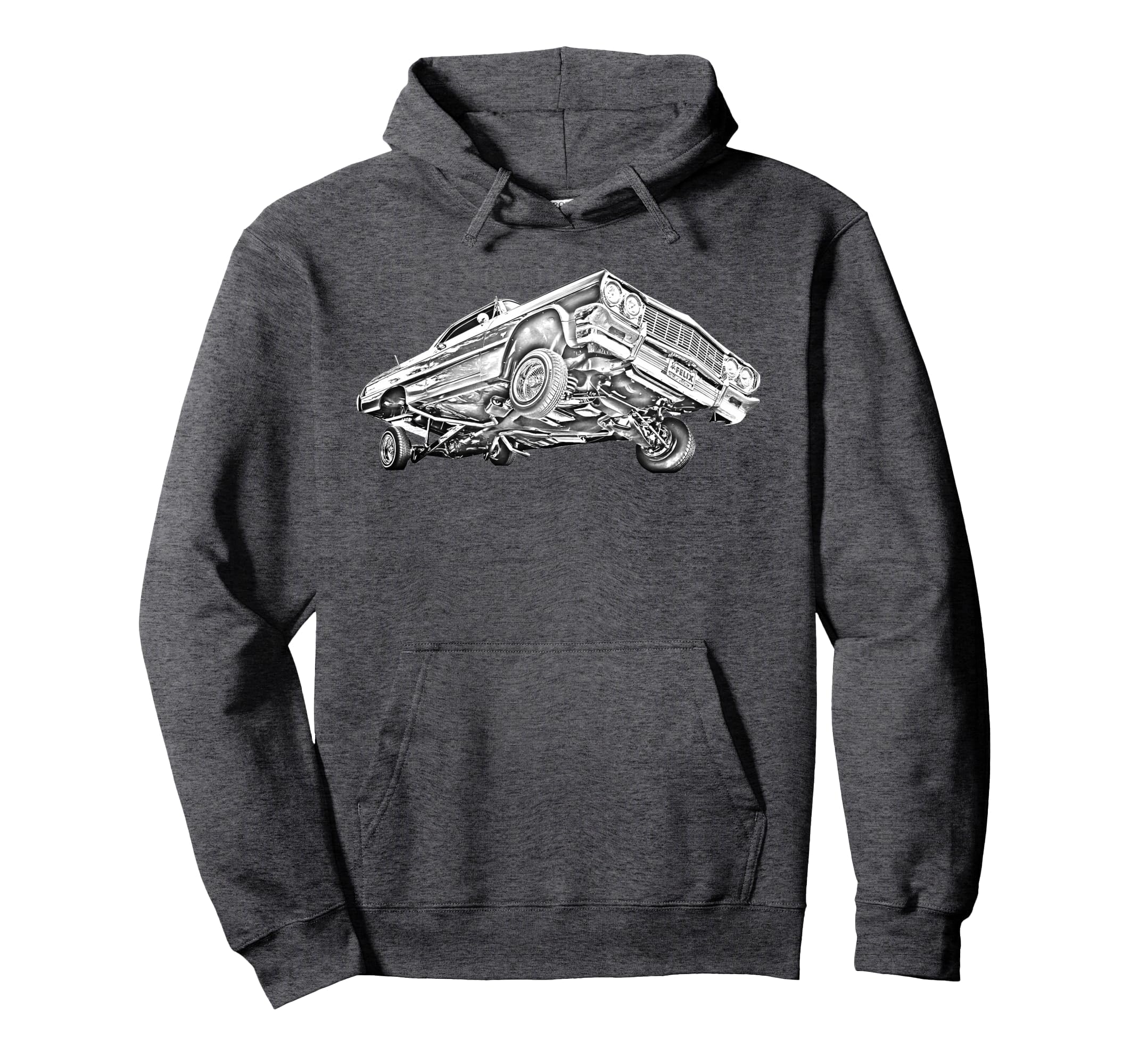 Lowrider 64 Impala 3 Wheel Hoodie - Aesthetic Graphic Unisex - T-Shirt, Sweatshirt, Hoodie