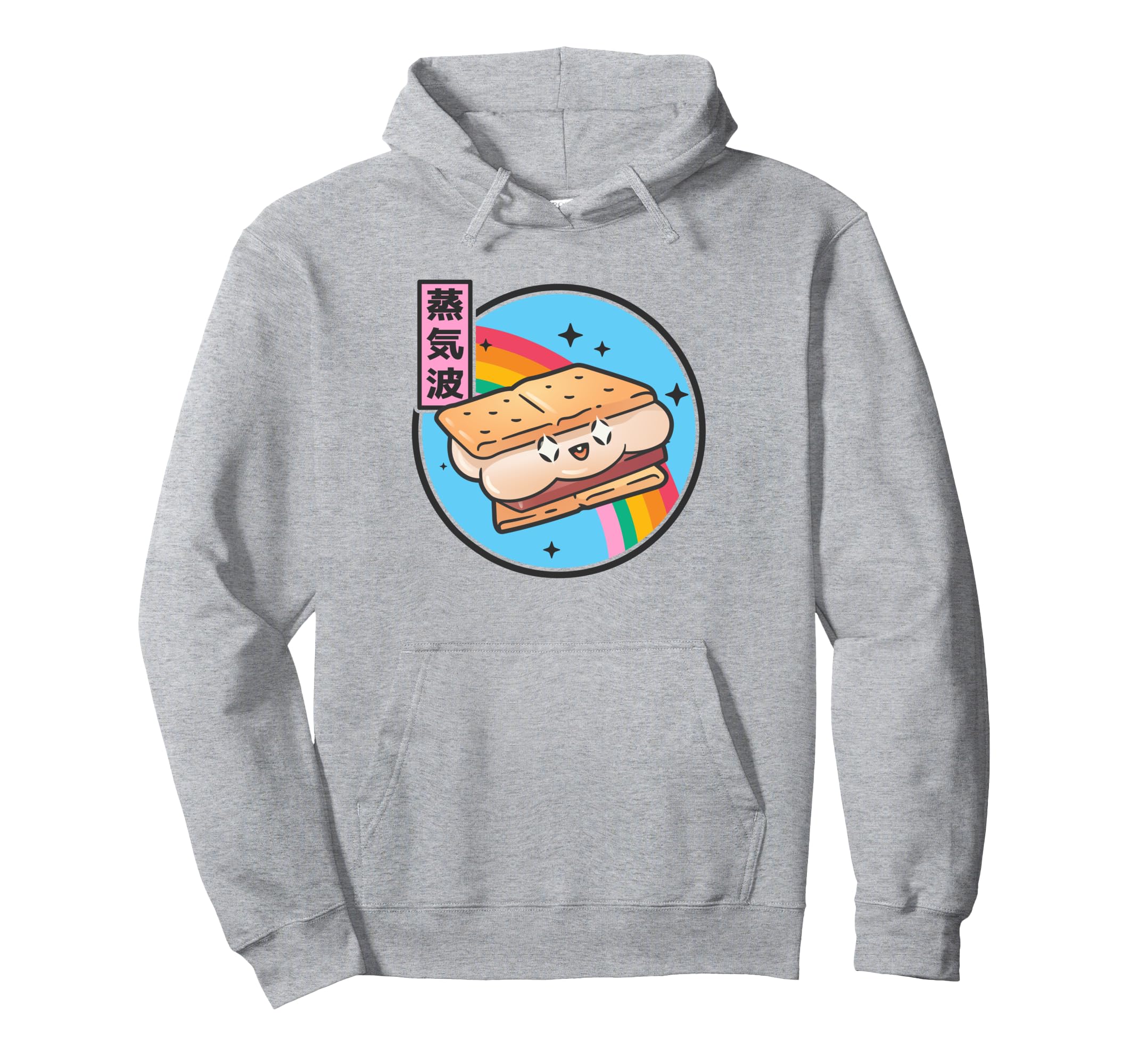 Happy Smore Rainbow Japan 80S Otaku Hoodie - Unique Graphic Unisex - T-Shirt, Sweatshirt, Hoodie