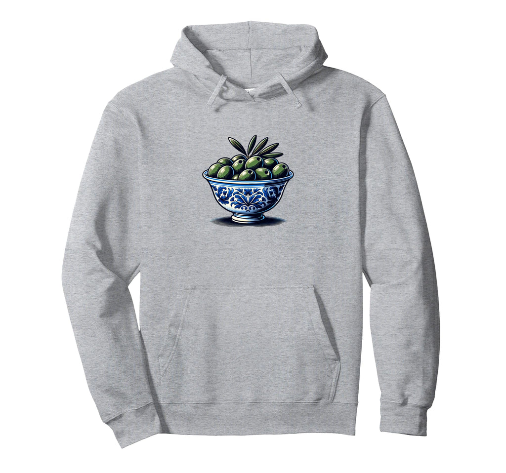Bowl Olives Fruit Aesthetic Y2K Hoodie - Fun Novelty Design Men Women - T-Shirt, Sweatshirt, Hoodie