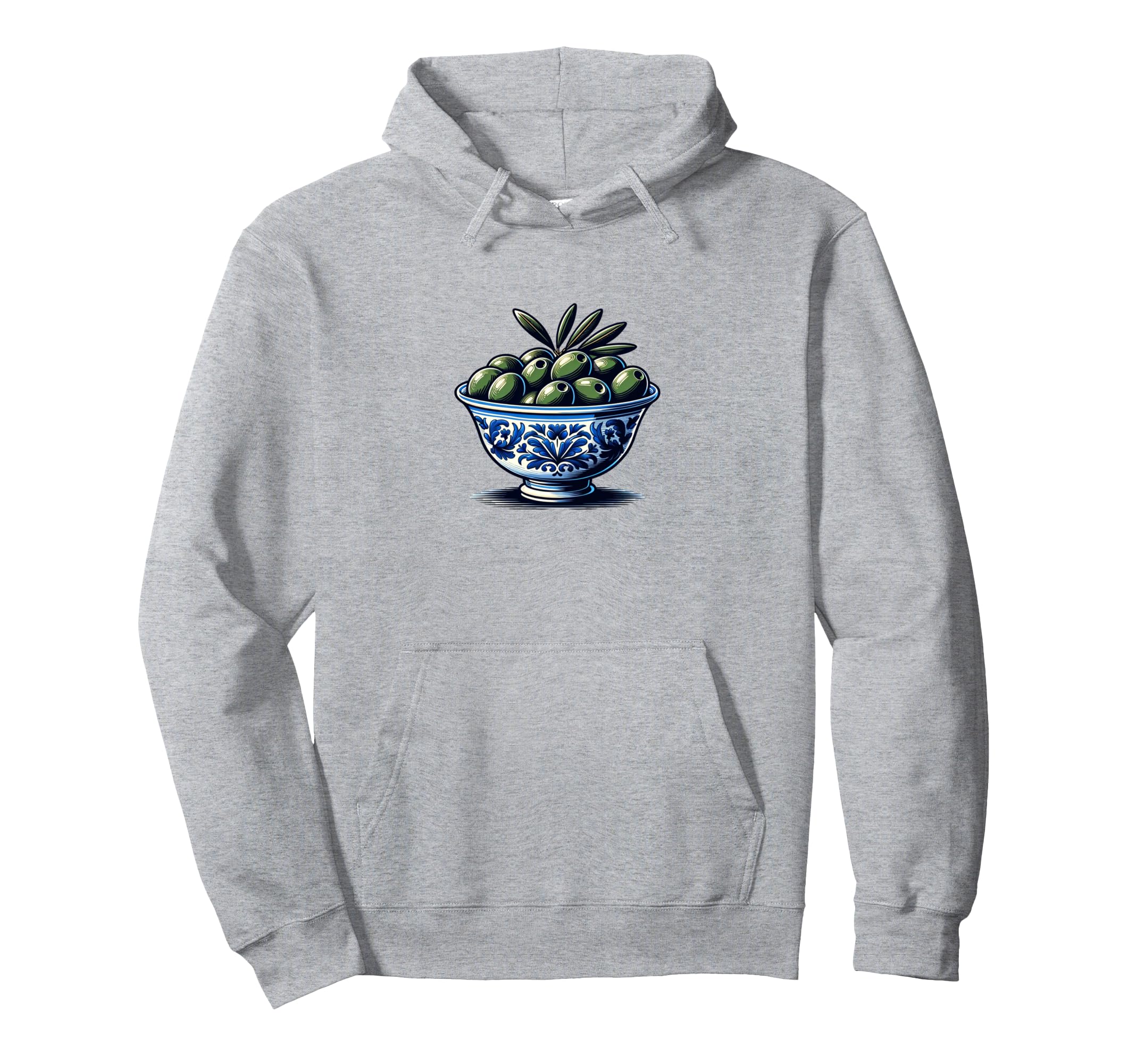 Bowl Olives Fruit Aesthetic Y2K Hoodie - Fun Novelty Design Men Women - T-Shirt, Sweatshirt, Hoodie