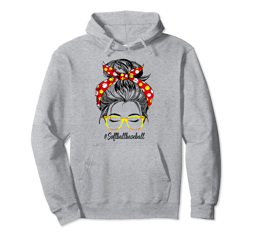 Mom Life Softball Baseball Mom Mothers Hoodie - Minimalist Print Unisex - T-Shirt, Sweatshirt, Hoodie