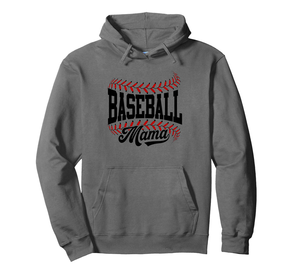 Baseball Mama Baseball Mom Player Hoodie - Aesthetic Graphic Men Women - T-Shirt, Sweatshirt, Hoodie