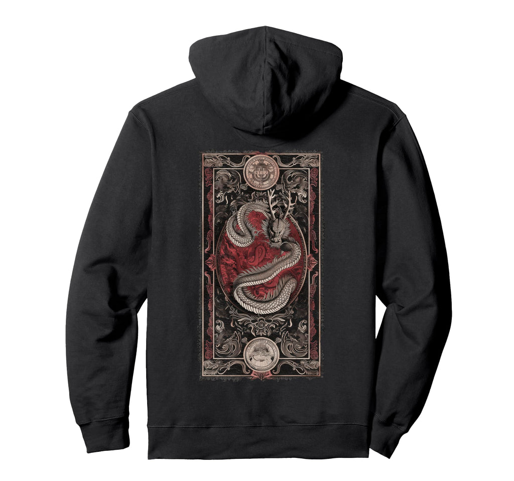 Aesthetic Back Dragon Y2K Streetwear Hoodie - Streetwear Style Unisex - T-Shirt, Sweatshirt, Hoodie