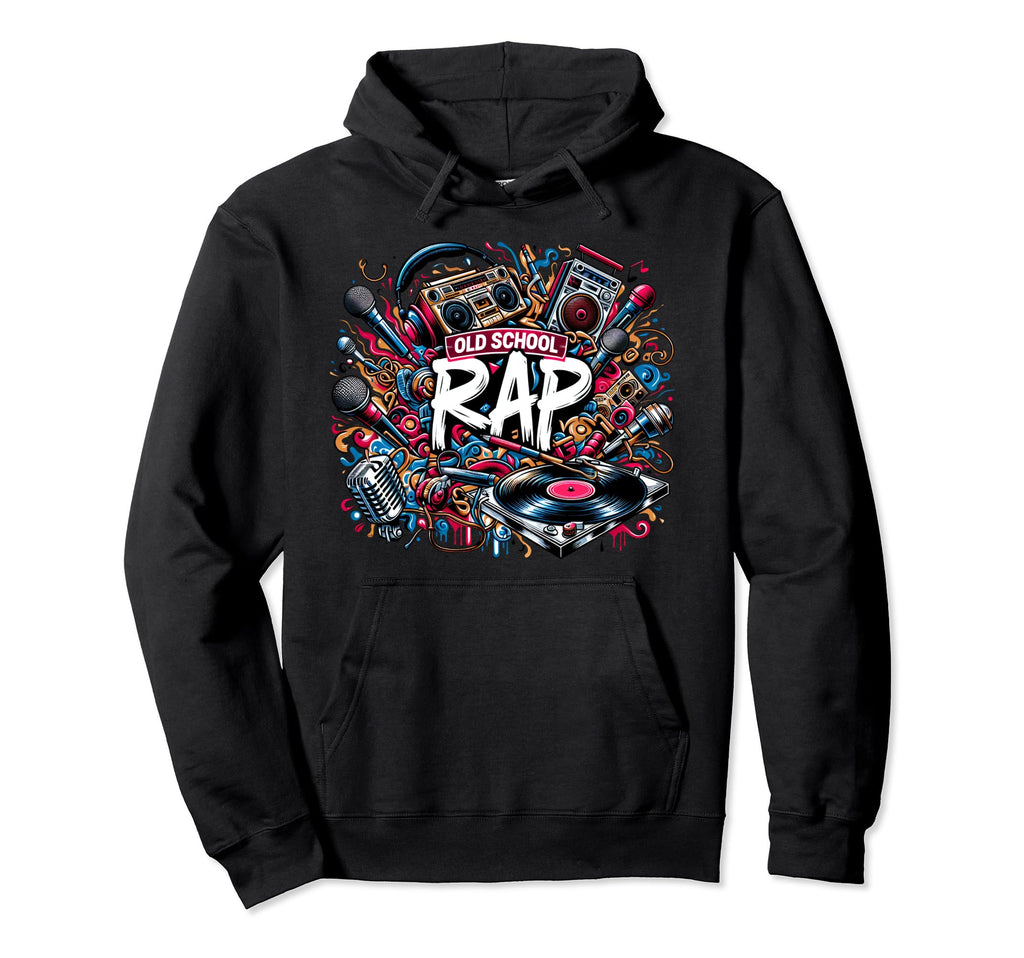 Old School Hip Hop 80S 90S Music Hoodie - Graphic Print Men Women - T-Shirt, Sweatshirt, Hoodie