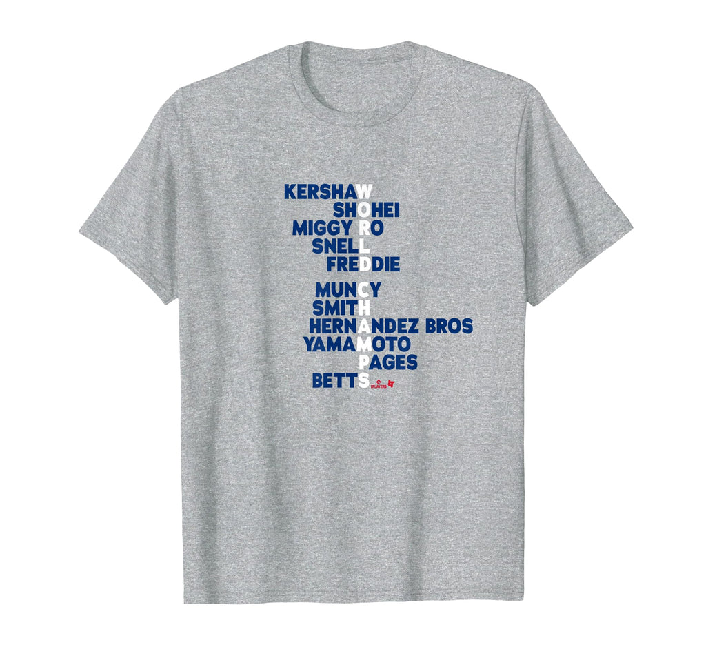 World Champs Acrostic Los Angeles T-Shirt - Aesthetic Graphic Unisex - T-Shirt, Sweatshirt, Hoodie