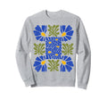 Boho Abstract Flowers Bohemian Sweatshirt - Custom Art Print Men Women - T-Shirt, Sweatshirt, Hoodie