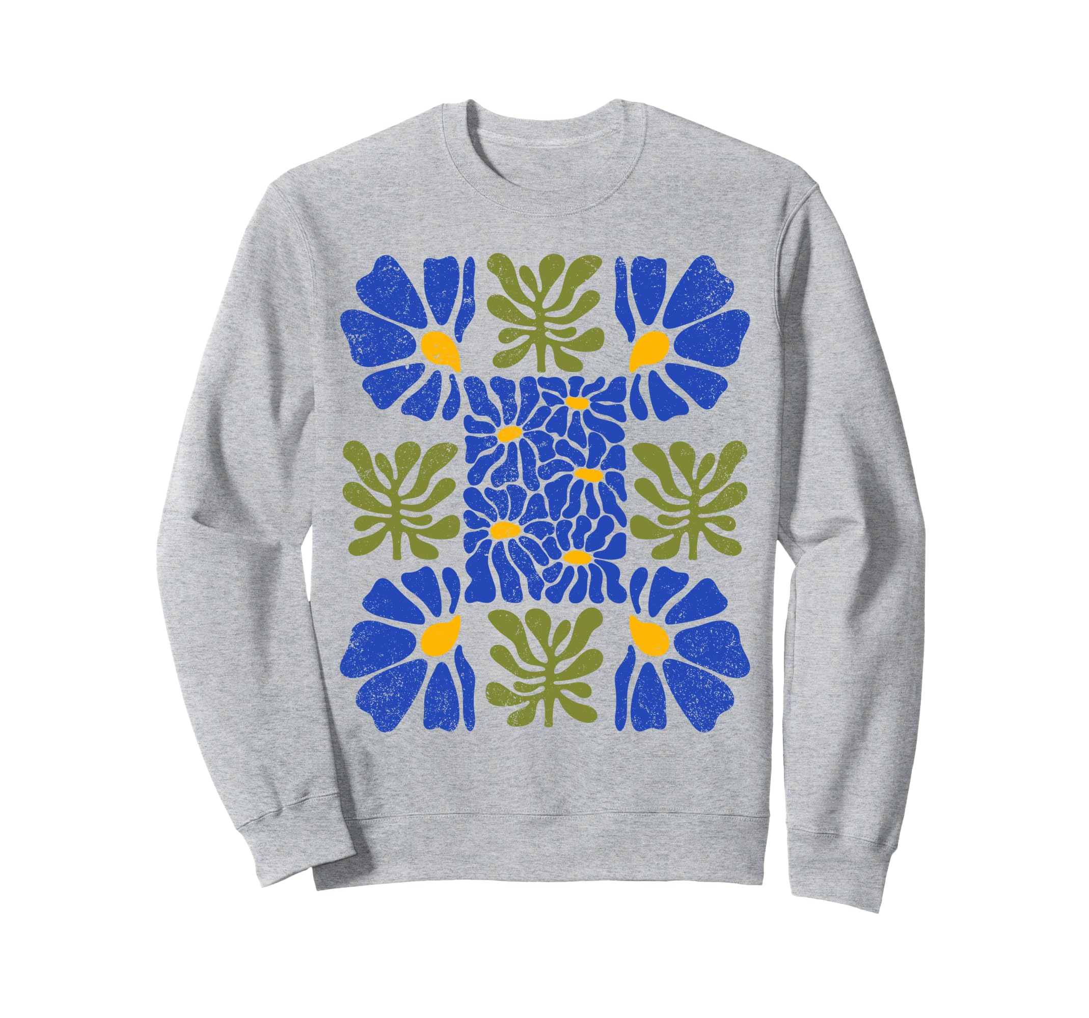 Boho Abstract Flowers Bohemian Sweatshirt - Custom Art Print Men Women - T-Shirt, Sweatshirt, Hoodie