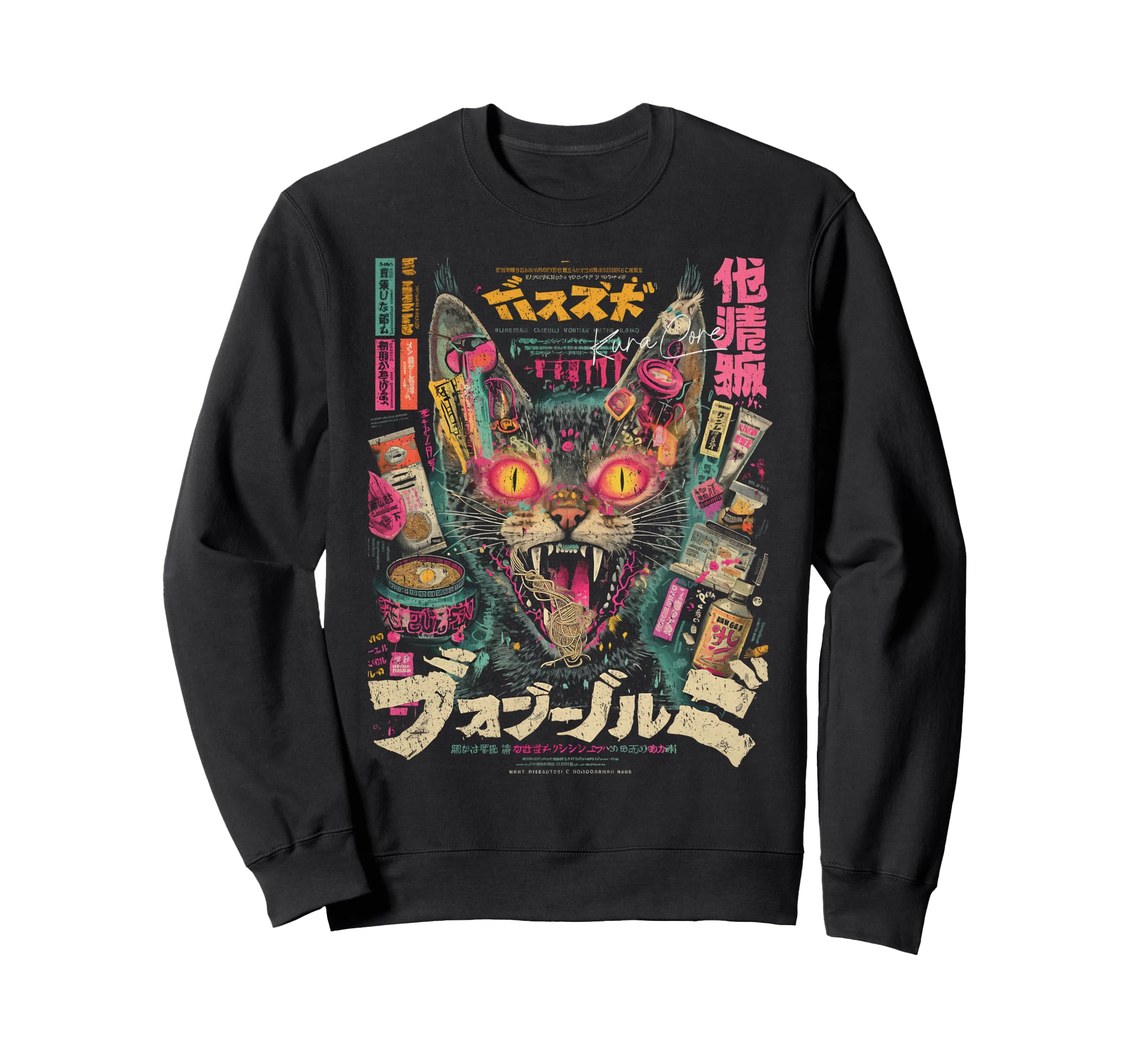 Japanese Streetwear Cyberpunk Y2K Sweatshirt - Unique Graphic Unisex - T-Shirt, Sweatshirt, Hoodie