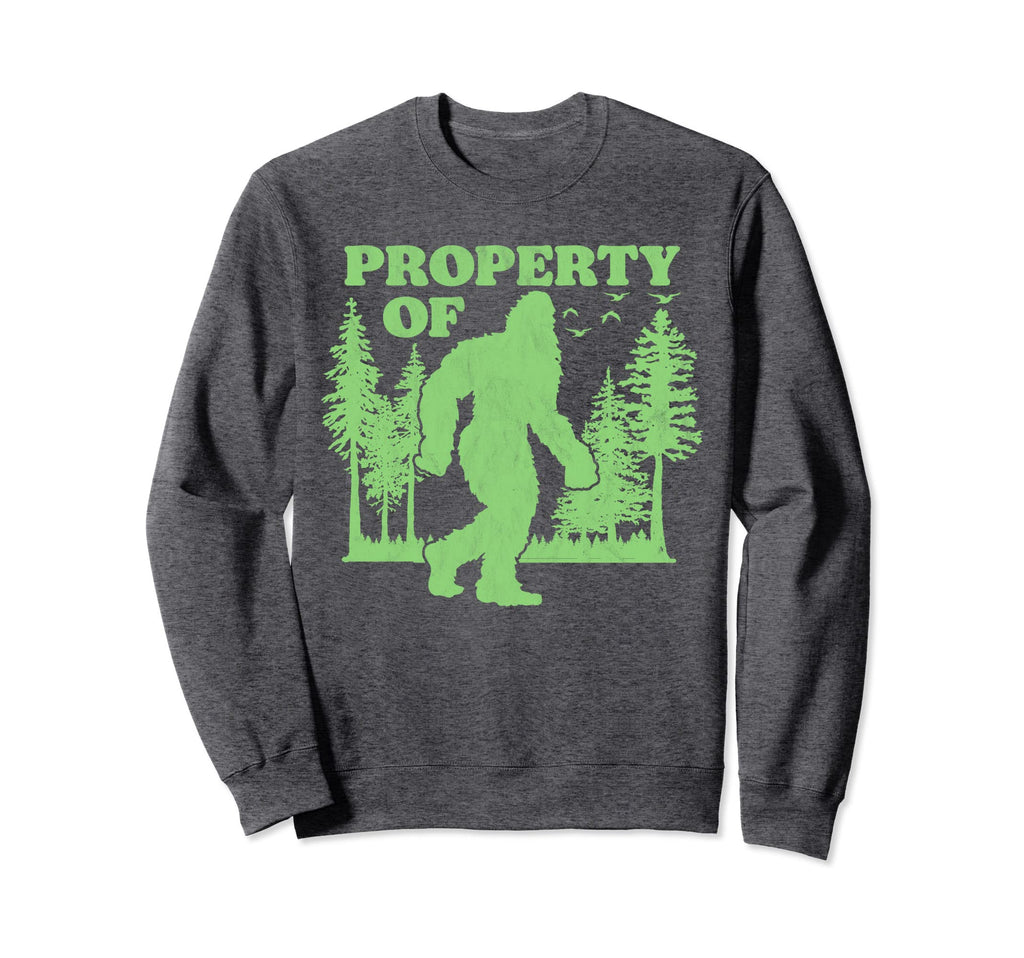 Property Bigfoot Distressed Sweatshirt - Casual Everyday Wear for Adults - T-Shirt, Sweatshirt, Hoodie