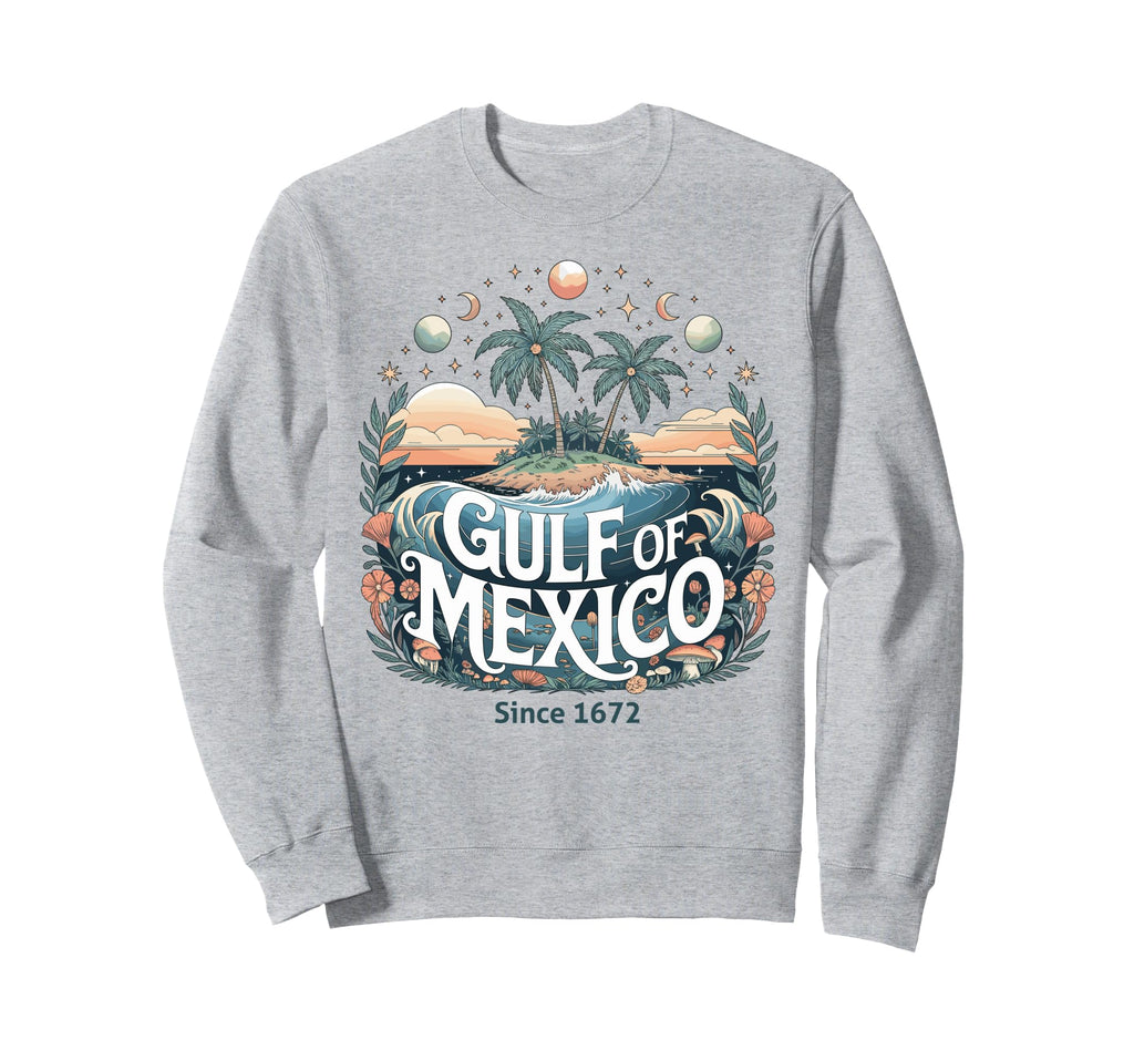 Boho Beach Sunset Gulf Mexico Sweatshirt - Minimalist Print Unisex - T-Shirt, Sweatshirt, Hoodie