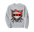 Mom Both Softball Baseball Mama Sweatshirt - Minimalist Print Men Women - T-Shirt, Sweatshirt, Hoodie