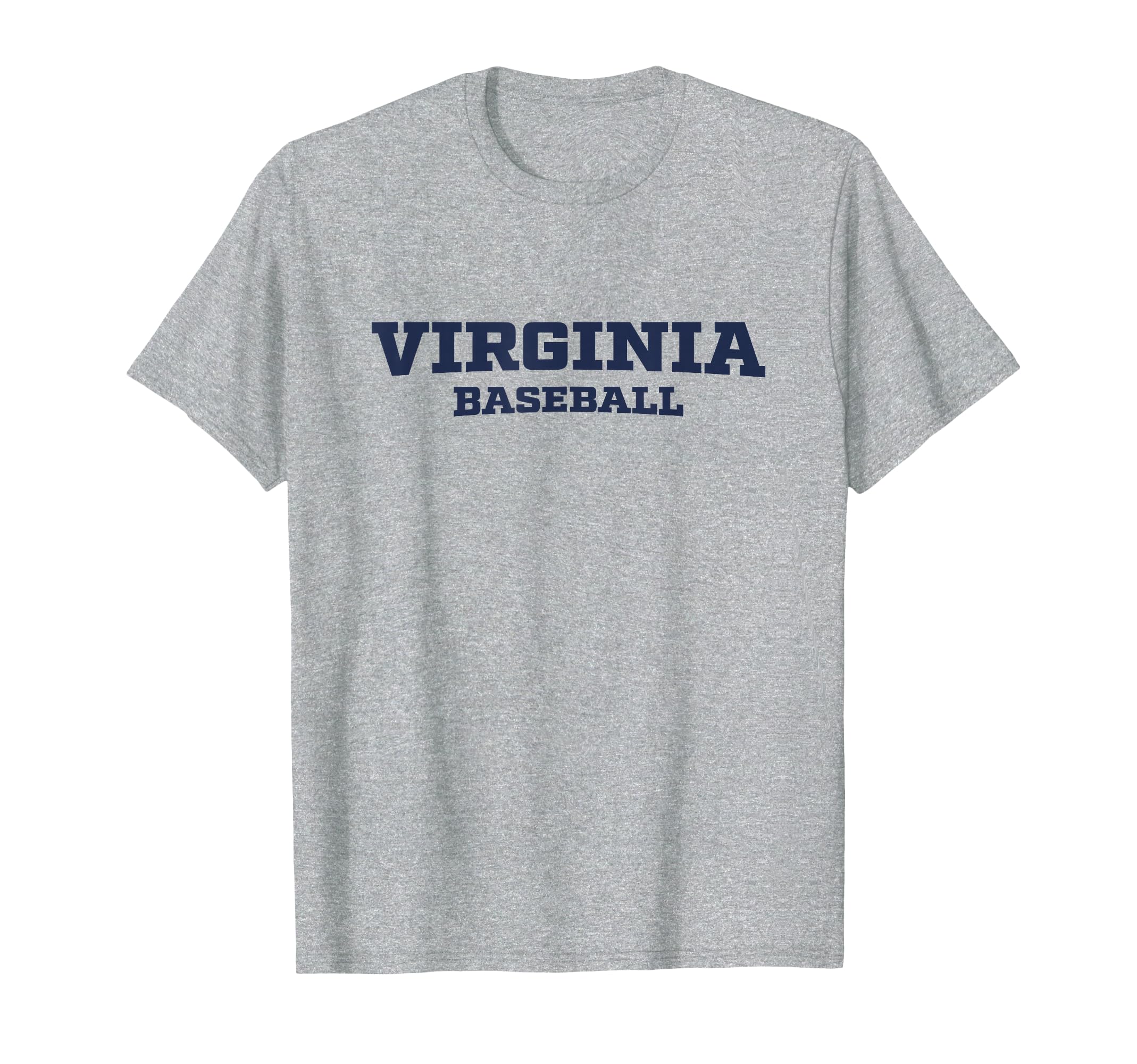 Virginia Baseball Block Font T-Shirt - Unique Graphic Men Women - T-Shirt, Sweatshirt, Hoodie