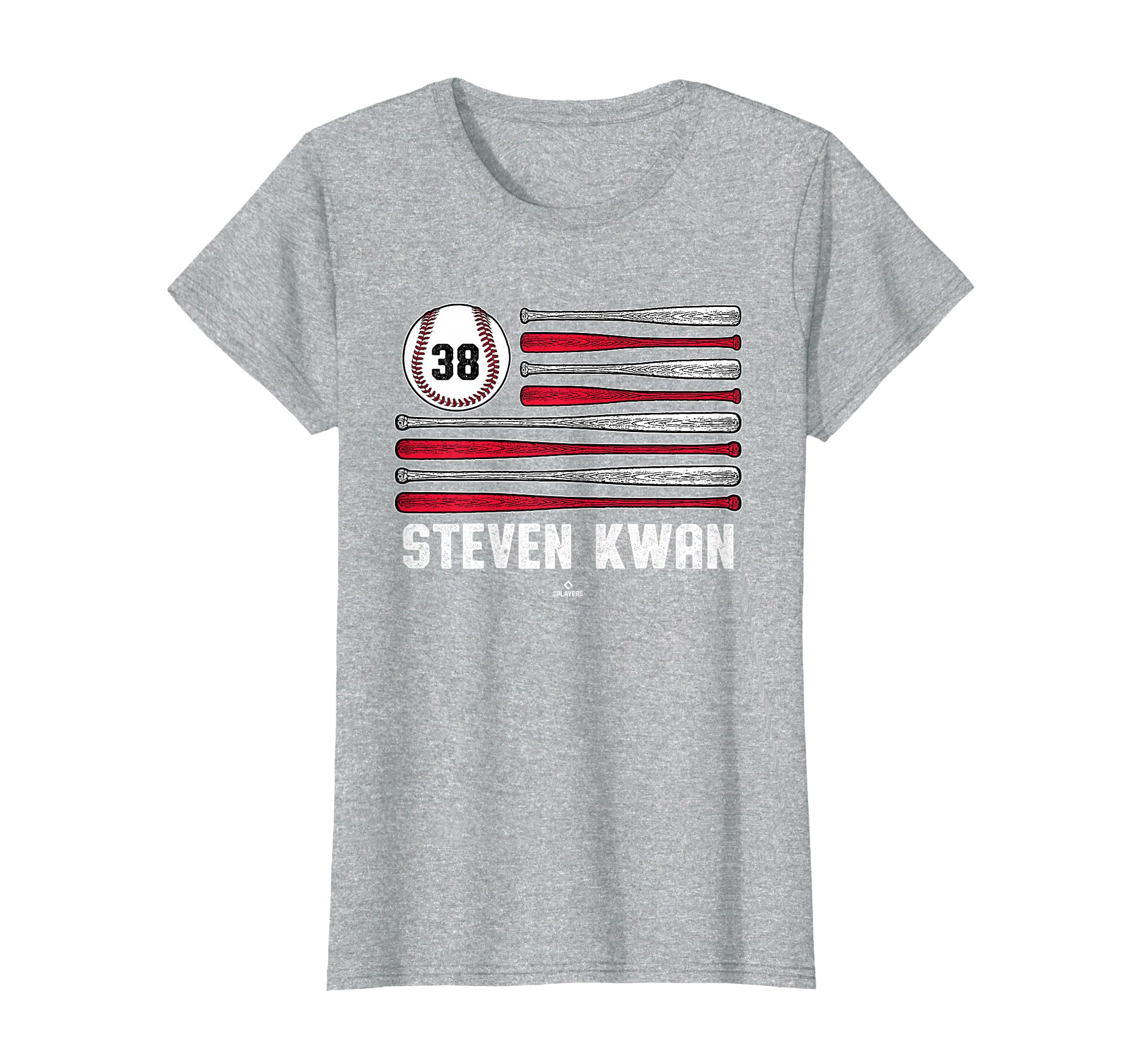 Baseball American Flag Steven Kwan T-Shirt - Trendy Graphic Men Women - T-Shirt, Sweatshirt, Hoodie