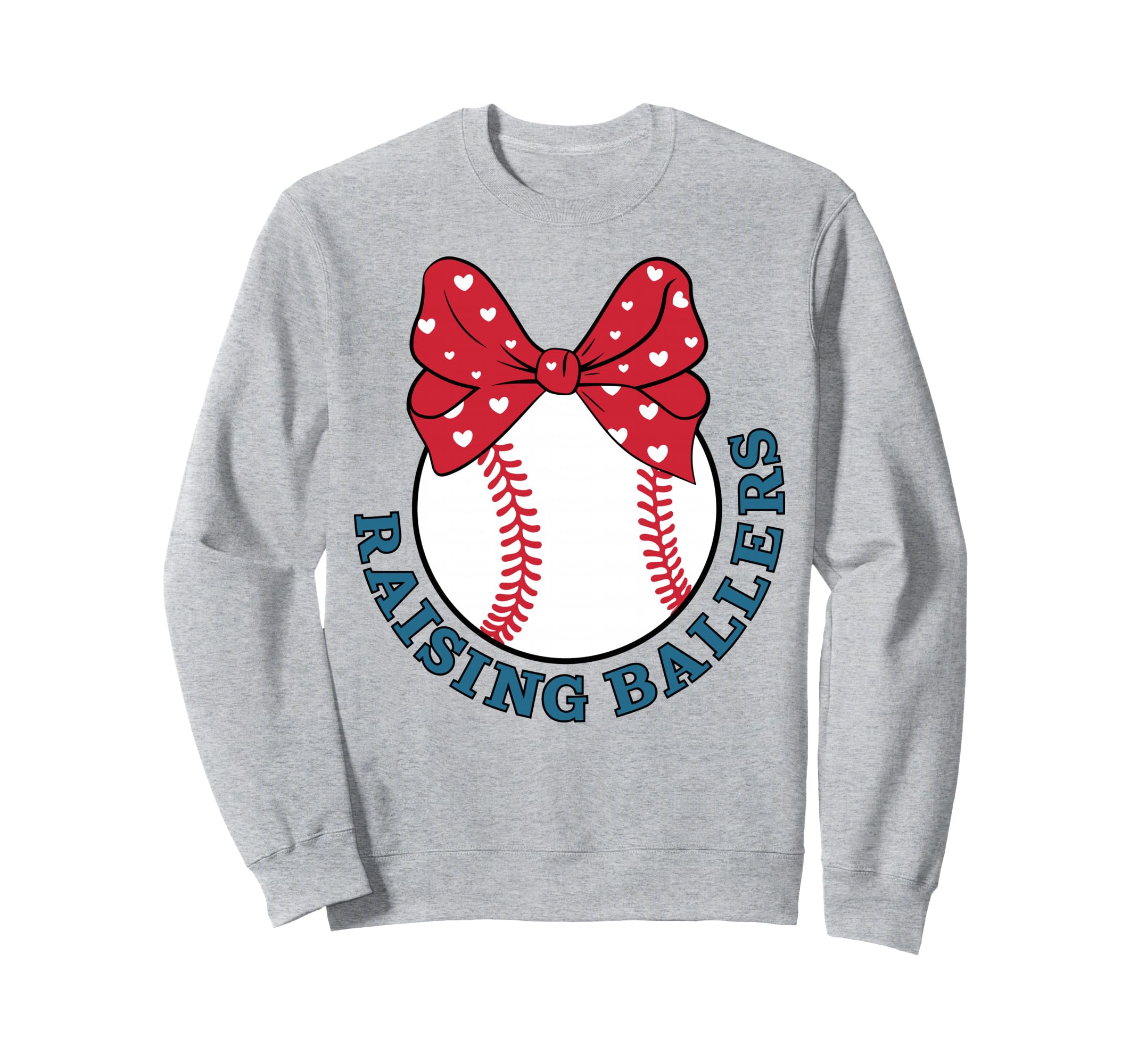 Baseball Mama Raising Ballers Sweatshirt - Unique Graphic for Adults - T-Shirt, Sweatshirt, Hoodie