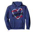Personalized Baseball Heart Grandma Hoodie - Novelty Apparel Men Women - T-Shirt, Sweatshirt, Hoodie