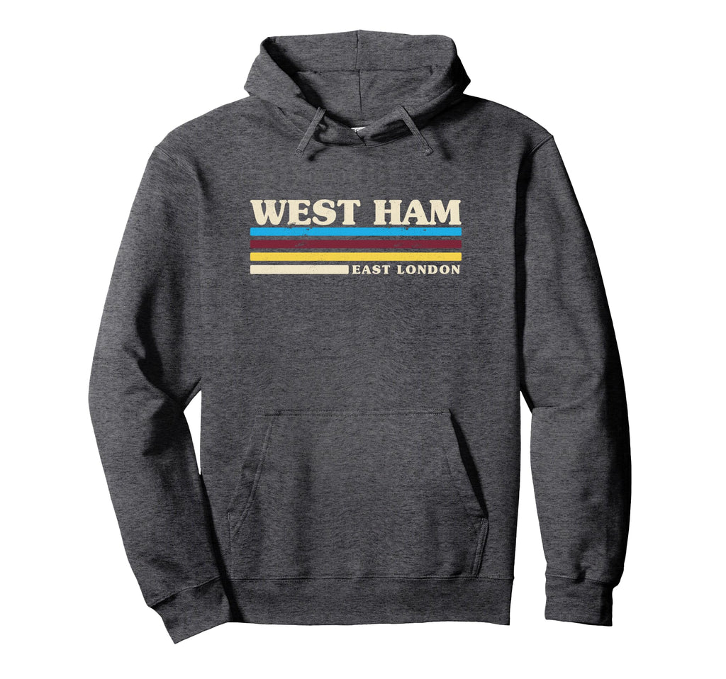 Stripe West Ham Hoodie - Fun Novelty Design for Adults - T-Shirt, Sweatshirt, Hoodie