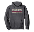 Stripe West Ham Hoodie - Fun Novelty Design for Adults - T-Shirt, Sweatshirt, Hoodie