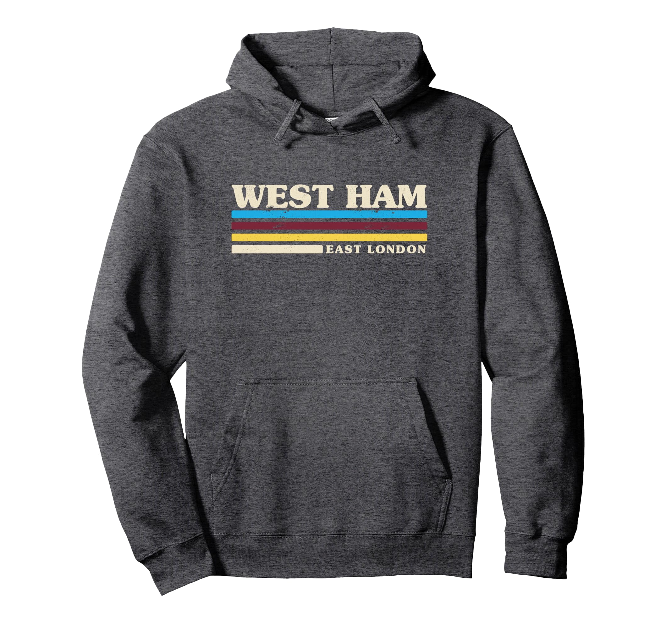 Stripe West Ham Hoodie - Fun Novelty Design for Adults - T-Shirt, Sweatshirt, Hoodie