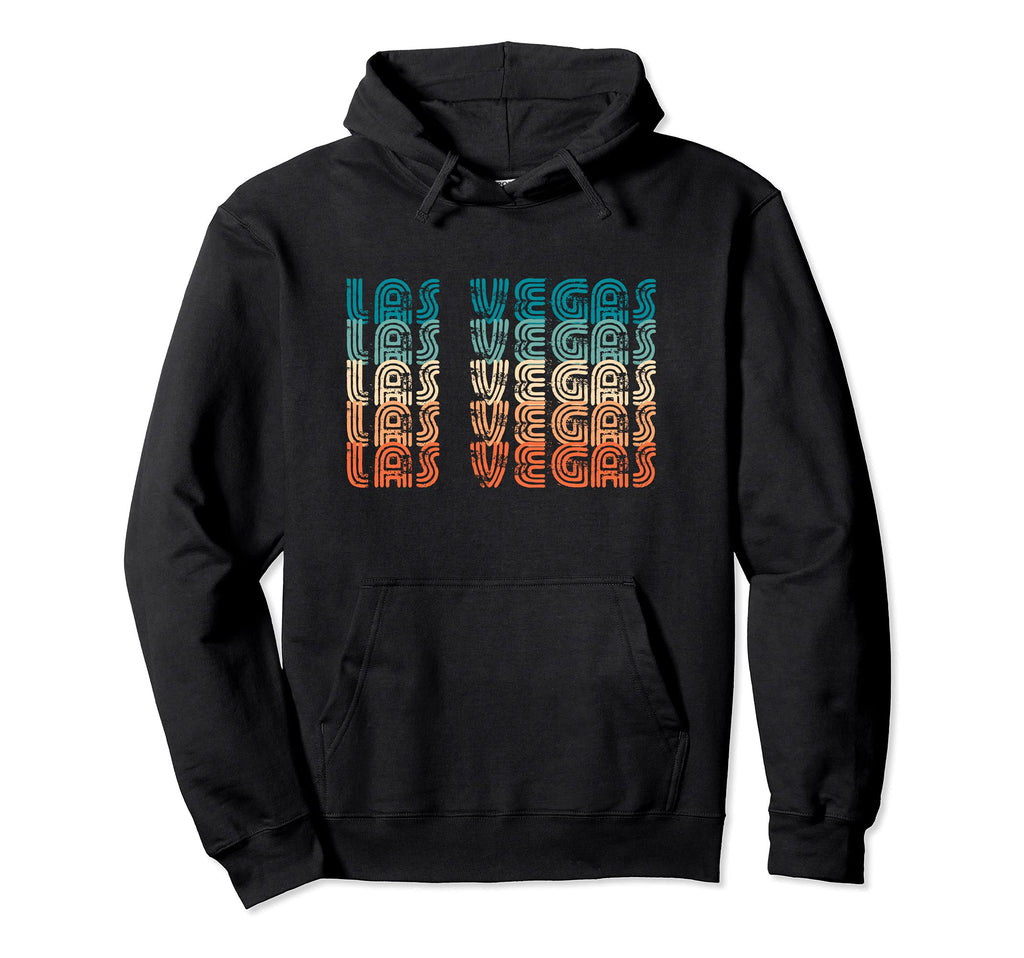 70S Las Vegas Distressed Typographic Hoodie - Custom Art Print Unisex - T-Shirt, Sweatshirt, Hoodie