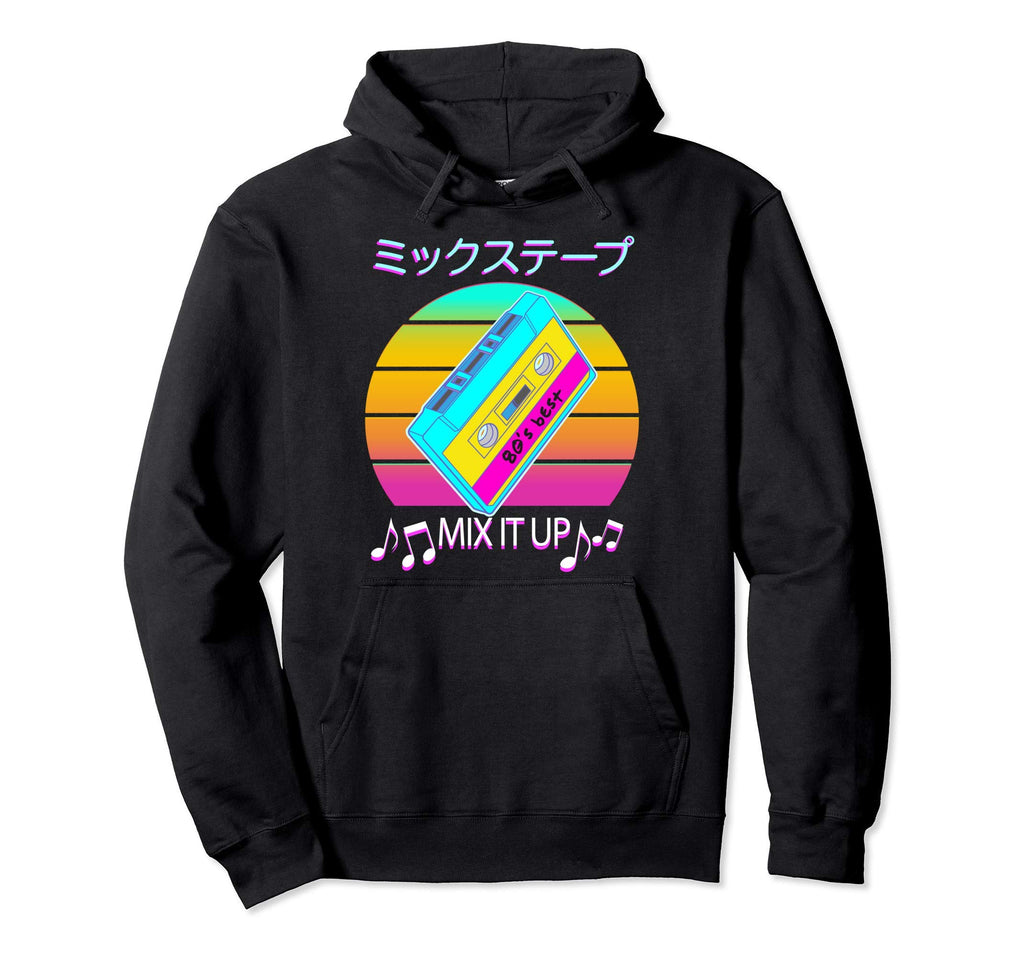 Mix Tape 80S Japanese Otaku Aesthetic Hoodie - Aesthetic Graphic Men Women - T-Shirt, Sweatshirt, Hoodie