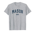 Mason Ohio Oh Varsity Sports Navy T-Shirt - Graphic Print for Adults - T-Shirt, Sweatshirt, Hoodie