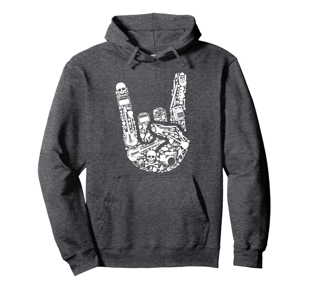 Rock Roll Heavy Metal Guitar Music Hoodie - Casual Everyday Wear Men Women - T-Shirt, Sweatshirt, Hoodie