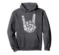 Rock Roll Heavy Metal Guitar Music Hoodie - Casual Everyday Wear Men Women - T-Shirt, Sweatshirt, Hoodie