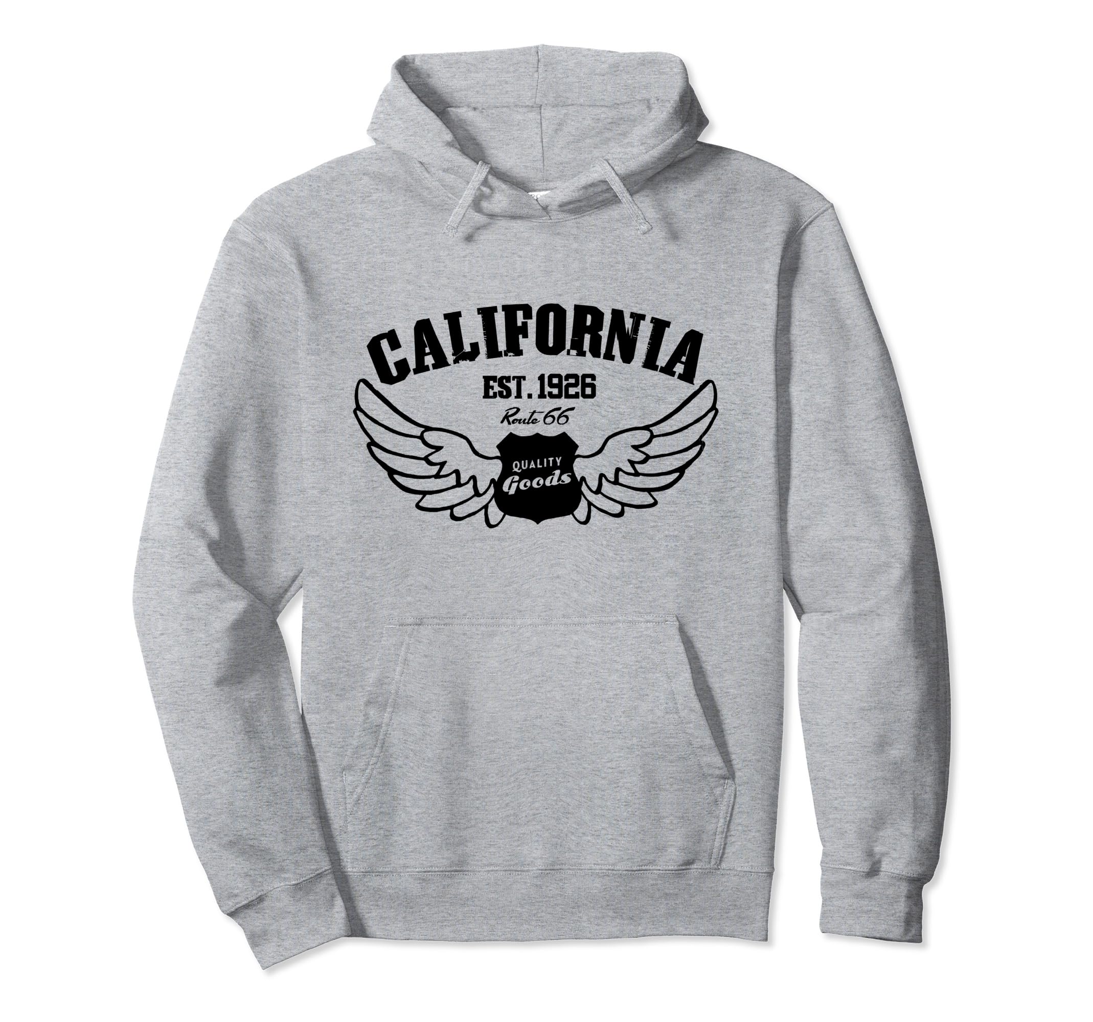 Route 66 California 1926 Hoodie - Aesthetic Graphic for Adults - T-Shirt, Sweatshirt, Hoodie