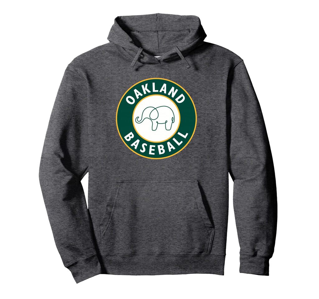 Oakland Baseball Fan Elephant Gift Hoodie - Streetwear Style Unisex - T-Shirt, Sweatshirt, Hoodie