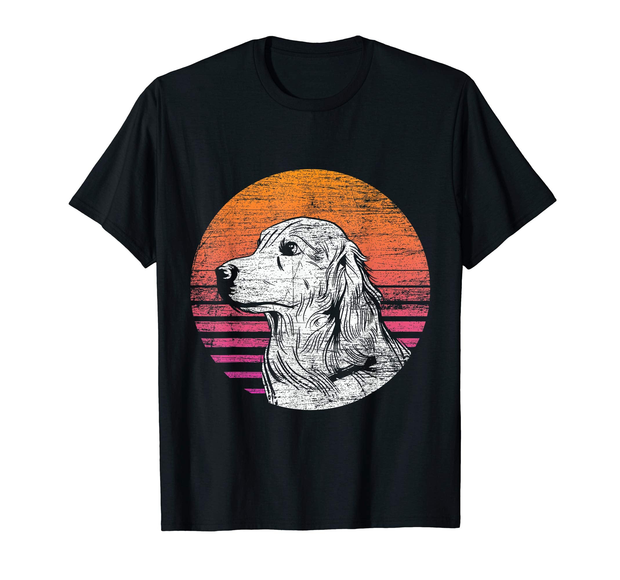 Sunset Dog T-Shirt - Fun Novelty Design Men Women - T-Shirt, Sweatshirt, Hoodie
