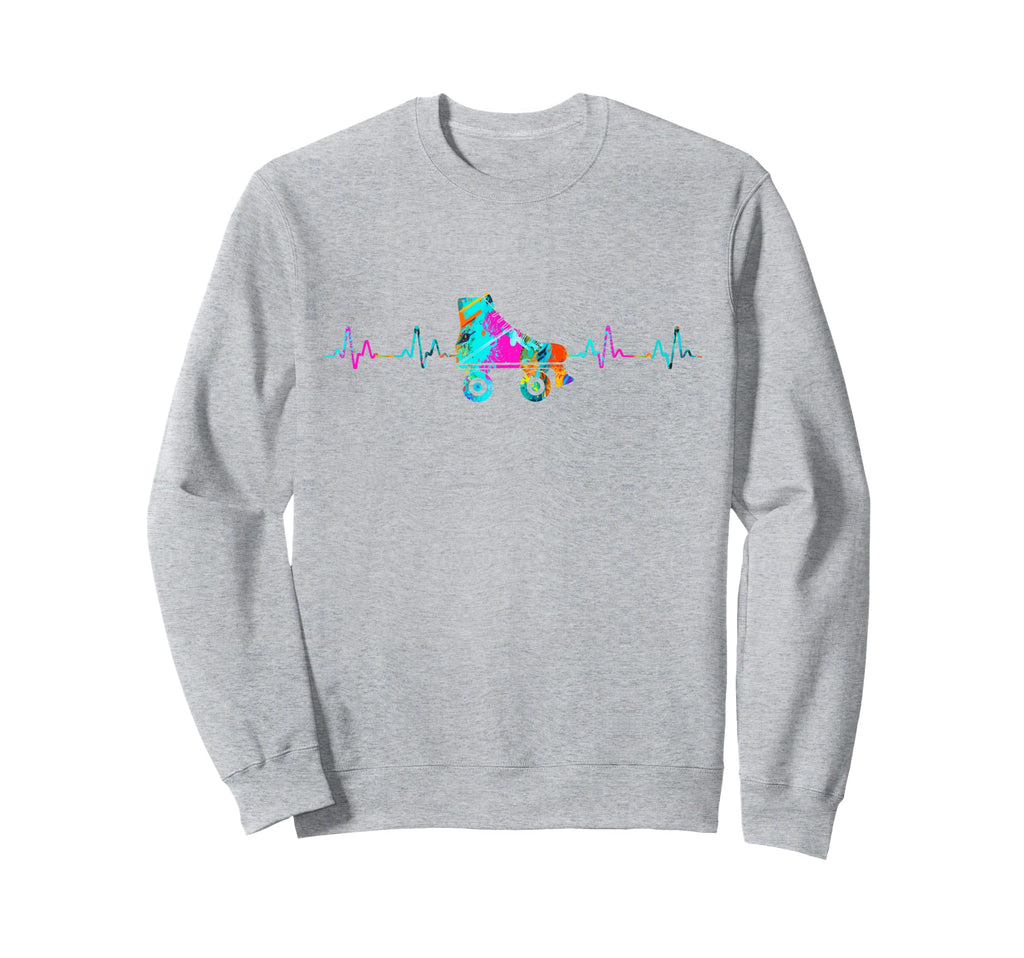 Roller Skating Skate Heartbeat Sweatshirt - Streetwear Style for Adults - T-Shirt, Sweatshirt, Hoodie