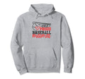 One Proud Baseball Mama Funny Sporty Hoodie - Unique Graphic Men Women - T-Shirt, Sweatshirt, Hoodie