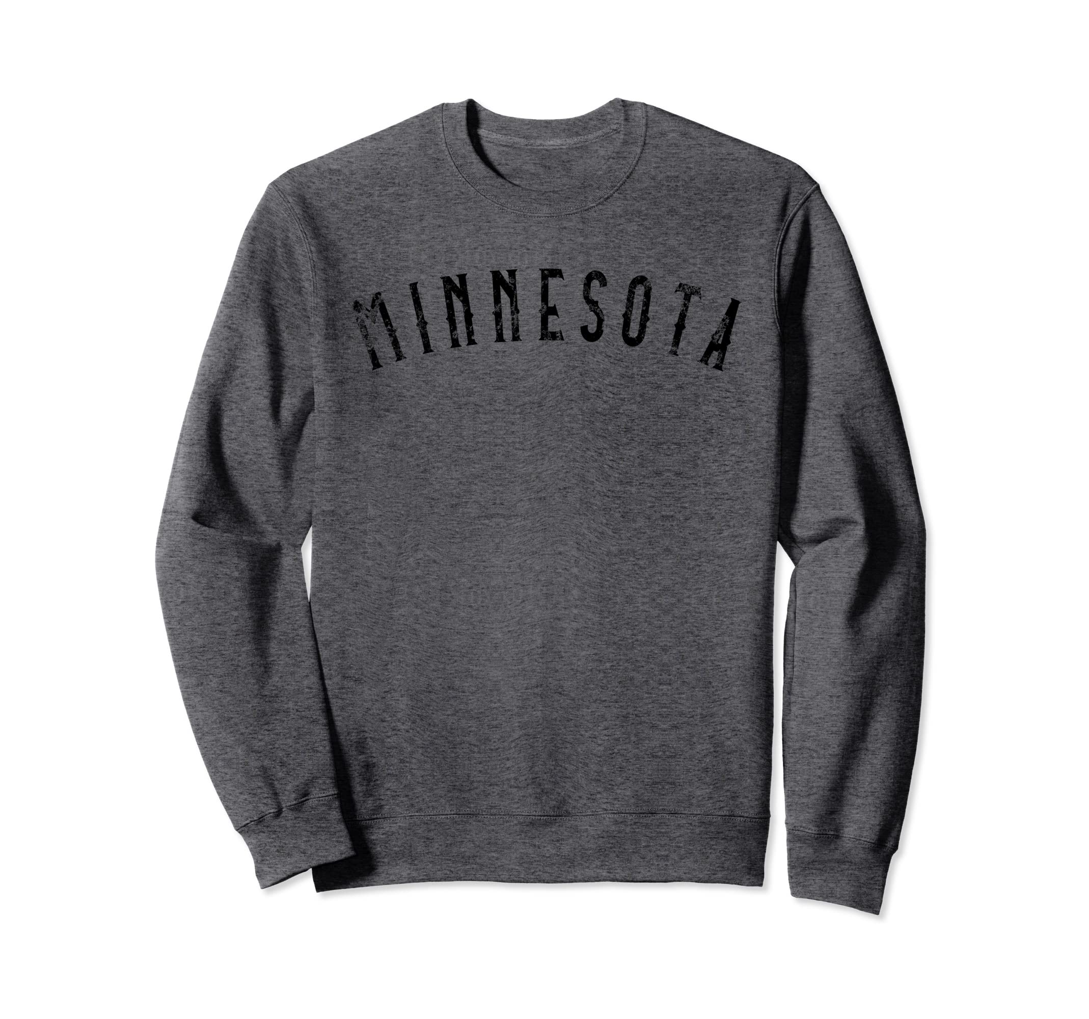 Minnesota Distressed Script Sweatshirt - Aesthetic Graphic Men Women - T-Shirt, Sweatshirt, Hoodie