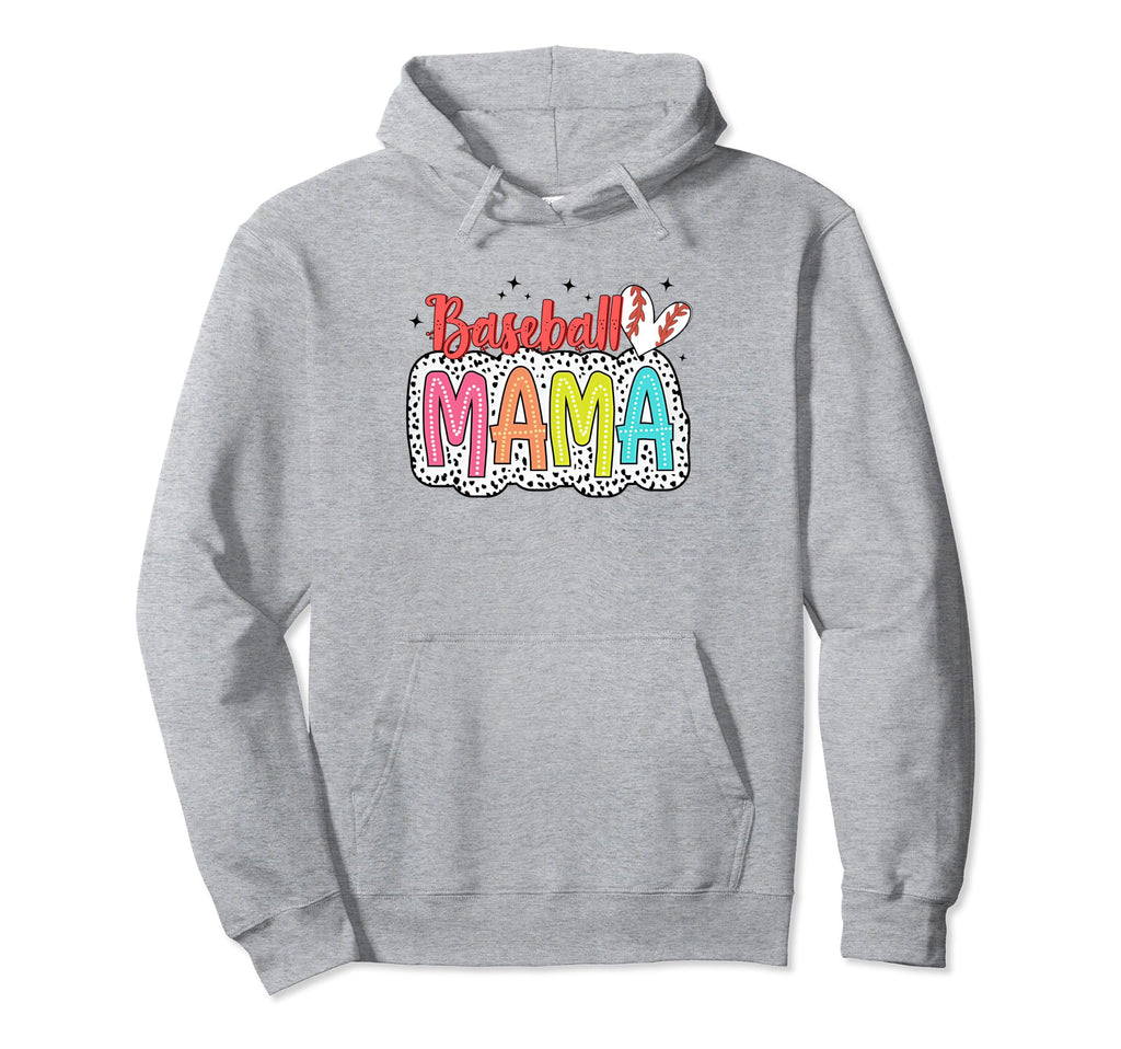 Baseball Mama Dalmatian Dots Sport Mom Hoodie - Custom Art Print Unisex - T-Shirt, Sweatshirt, Hoodie