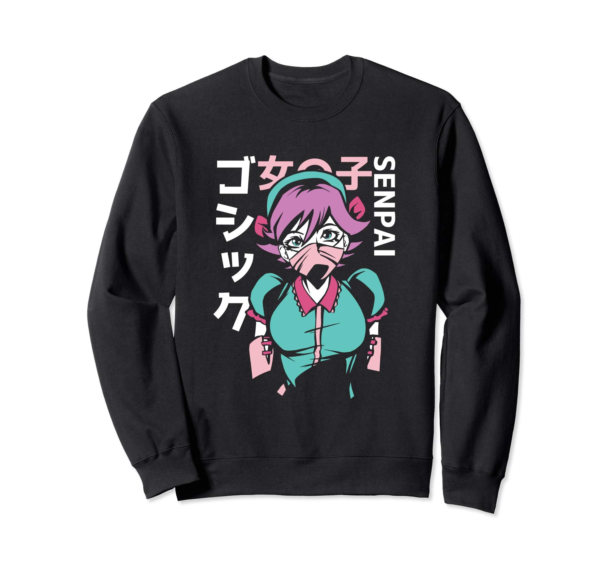 Japanse Anime Senpai Sweatshirt - Aesthetic Graphic Men Women - T-Shirt, Sweatshirt, Hoodie