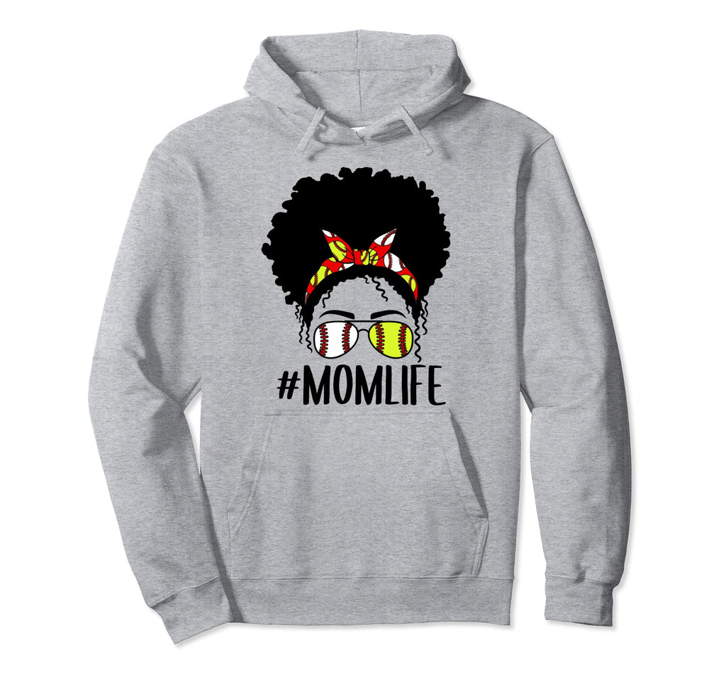 Momlife Baseball Softball Mom Messy Hoodie - Aesthetic Graphic Men Women - T-Shirt, Sweatshirt, Hoodie