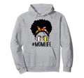Momlife Baseball Softball Mom Messy Hoodie - Aesthetic Graphic Men Women - T-Shirt, Sweatshirt, Hoodie