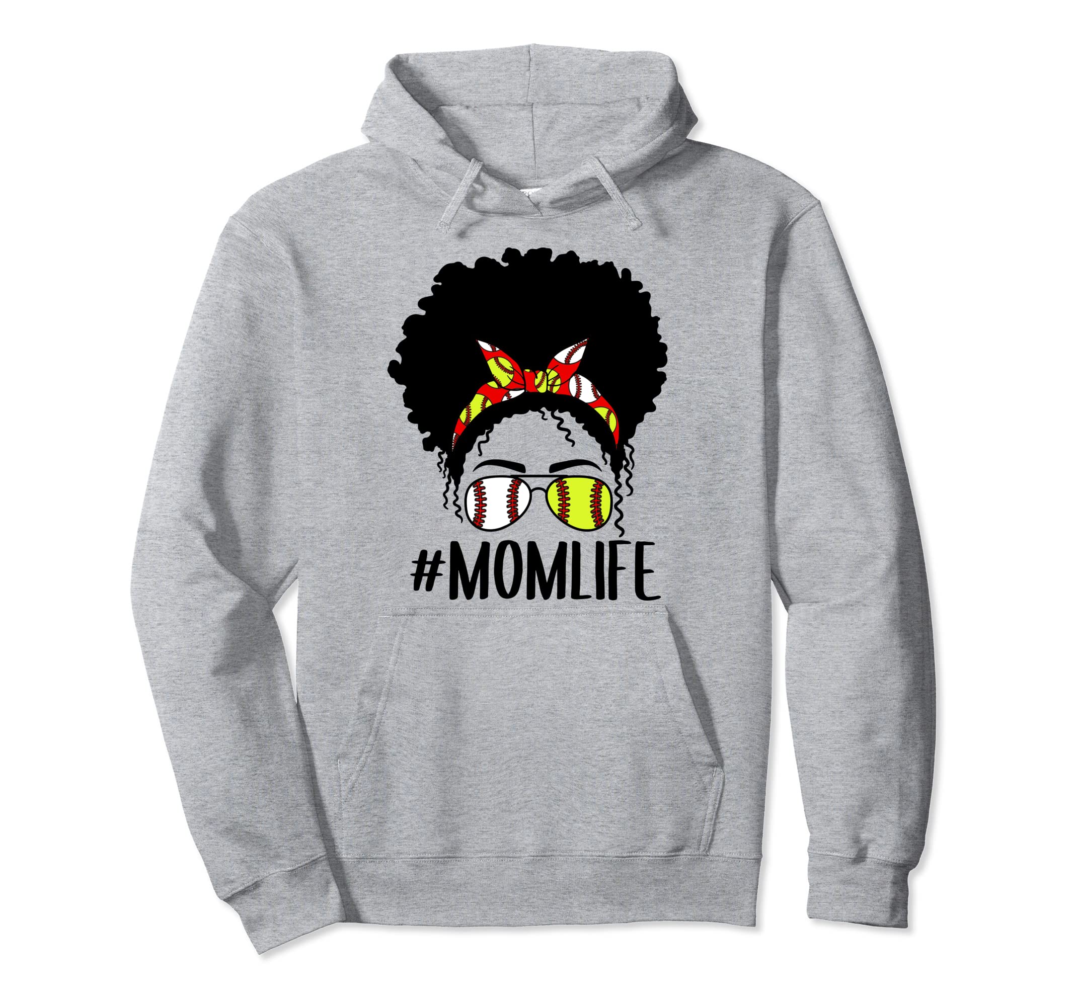 Momlife Baseball Softball Mom Messy Hoodie - Aesthetic Graphic Men Women - T-Shirt, Sweatshirt, Hoodie