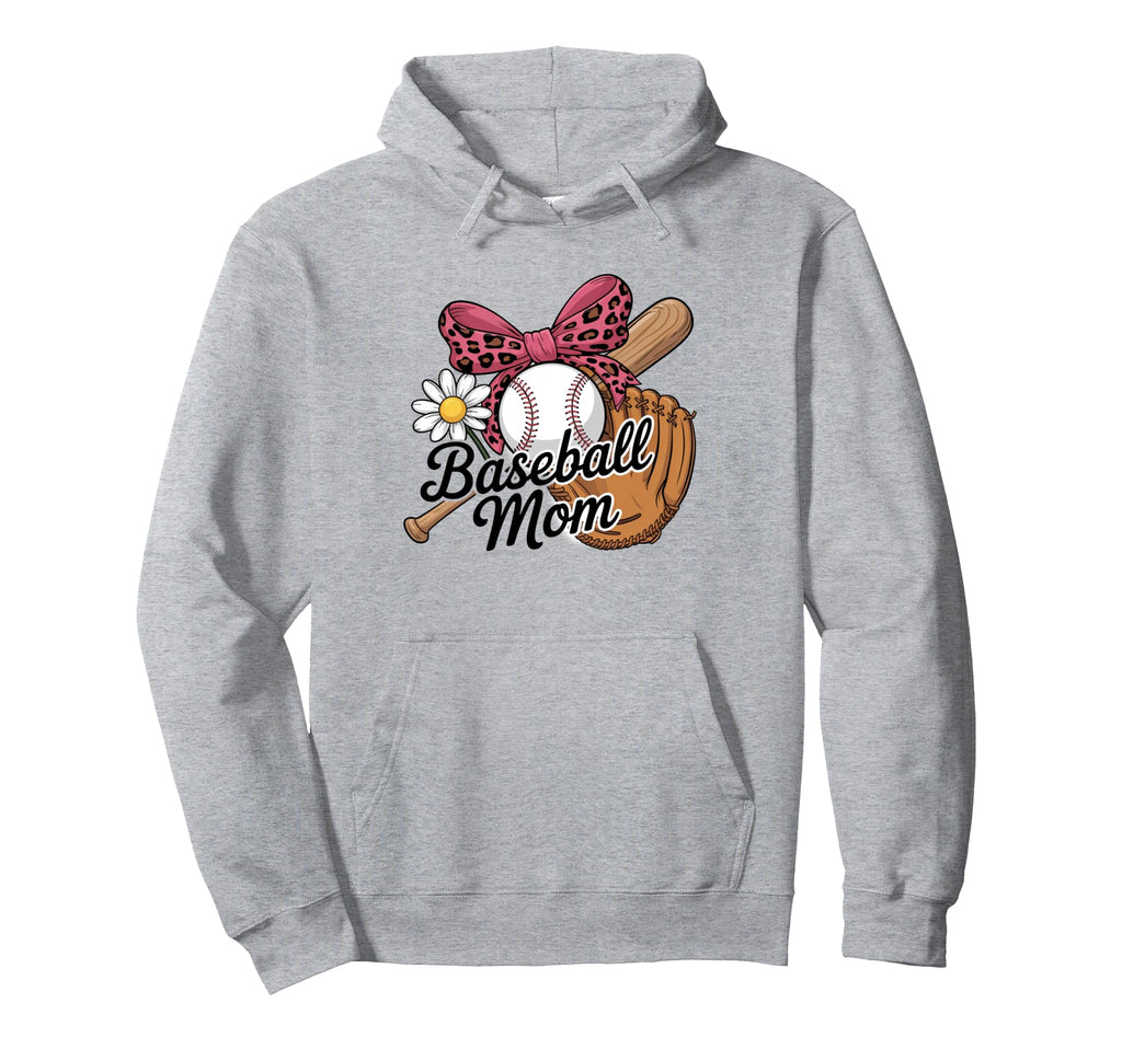 American Baseball Mom Mama Hoodie - Novelty Apparel Unisex - T-Shirt, Sweatshirt, Hoodie