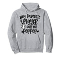 My Favorite Baseball Player Calls Me Poppop Hoodie - Trendy Graphic Unisex - T-Shirt, Sweatshirt, Hoodie