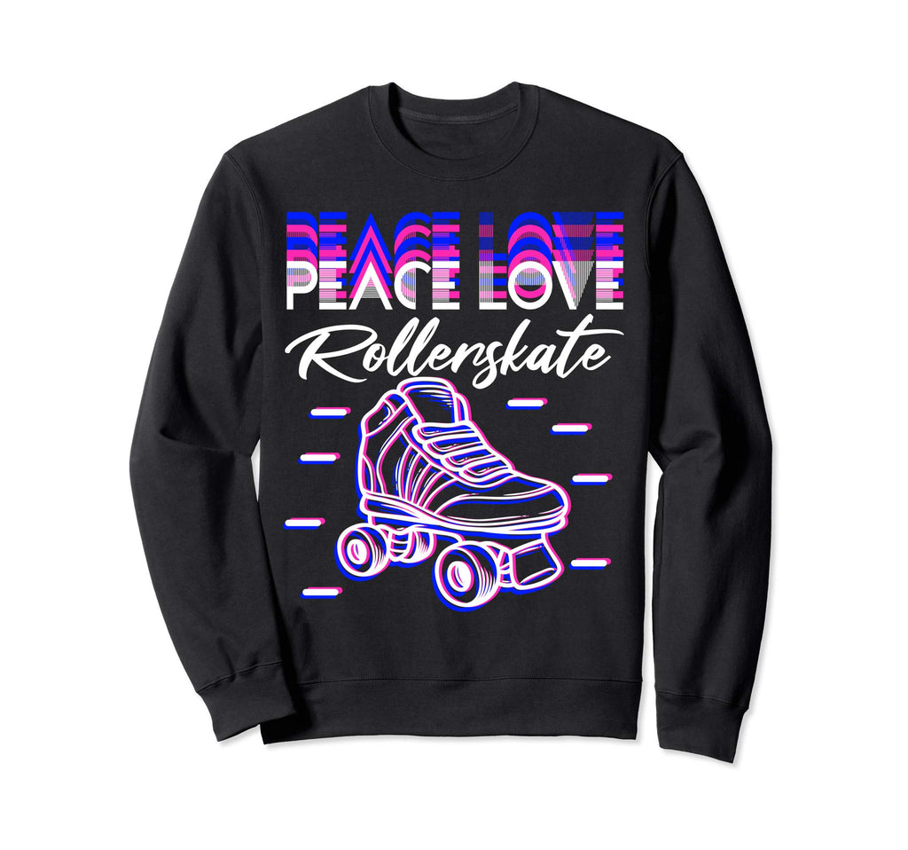 Rollerskate Peace Lover Sweatshirt - Trendy Graphic Men Women - T-Shirt, Sweatshirt, Hoodie