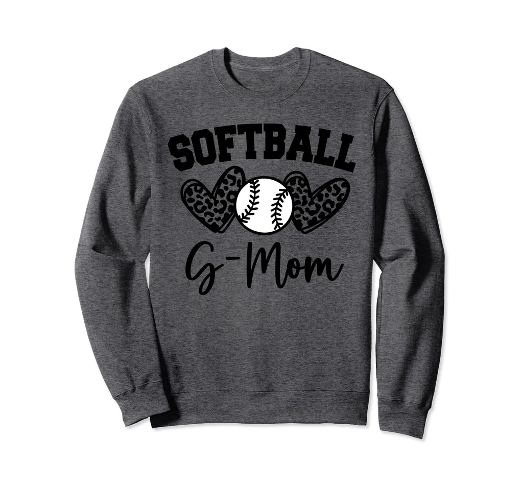 Personalized Baseball Heart G Mom Sweatshirt - Custom Art Print Unisex - T-Shirt, Sweatshirt, Hoodie