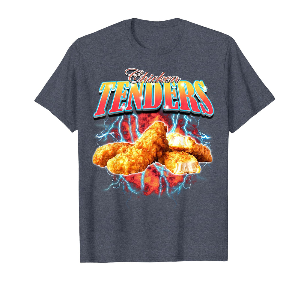 Bootleg Rap Funny Chicken Tenders T-Shirt - Minimalist Print for Adults - T-Shirt, Sweatshirt, Hoodie