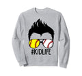 Dy Kidlife Softball Baseball Family Sweatshirt - Unique Graphic Unisex - T-Shirt, Sweatshirt, Hoodie