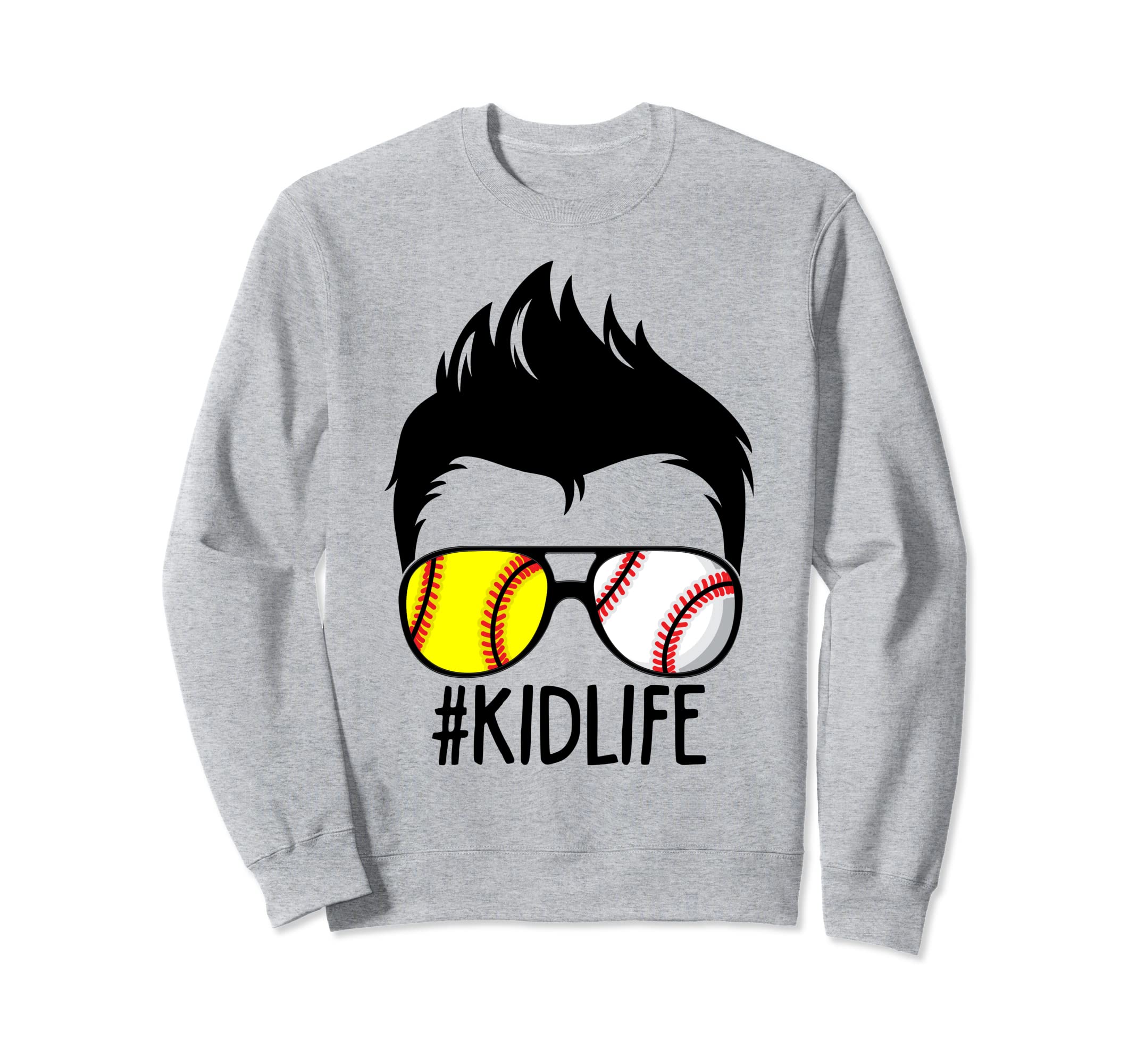 Dy Kidlife Softball Baseball Family Sweatshirt - Unique Graphic Unisex - T-Shirt, Sweatshirt, Hoodie