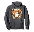 Halloween Ghost Spooky Season Boho Hoodie - Unique Graphic Men Women - T-Shirt, Sweatshirt, Hoodie